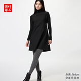优衣库HEATTECH EXTRA WARM绒面连裤袜女装打底裤480738 08 深灰色 M /160/84
