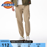 Dickies休闲裤 男女同款新复古回潮印花多口袋束口工装裤百搭8 沙色 30