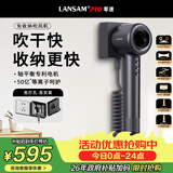 LANSAM零速酒店吹风机壁挂式宾馆专用客房浴室风筒卫浴家用大风力速干 小方盒-薄岩灰