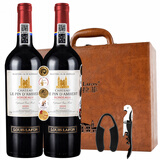 路易拉菲（LOUIS LAFON）法国原瓶进口红酒AOP波尔多干红葡萄酒 750ml*2双支送礼礼盒