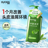 丝蕴（syoss）控油去屑净澈清茶洗发水清爽去油止痒洗发露无硅油680ml
