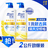 海飞丝清爽控油型洗发露1kg*2套装