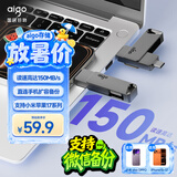 爱国者（aigo）64GB大容量 150MB/s USB3.2 Type-C双接口手机U盘A23 商务办公学习 通用优盘