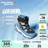Skechers斯凯奇儿童绒绒靴保暖棉鞋男童女童高筒短靴加绒雪地靴660092L