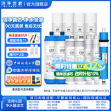 洁净世家适用沁园净水器滤芯10寸款RO-185/RU185系列全套PP棉活性炭反渗透膜 2年钜惠套装【RO185系列】