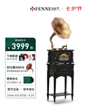 梵尼诗欧式复古25X留声机黑胶唱片机客厅音响老式电唱机蓝牙音箱 HIFI升级版-黑色（铜喇叭）