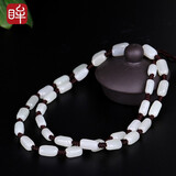 印象眸【可私人定制】和田玉挂绳项链圆珠编绳吊坠配绳 桶珠款