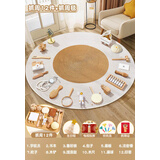 优益贝宝宝抓周用品周岁套装一周岁男女孩布置现代道具全套原木抓阄地毯 原木风道具12件+抓周毯送生日帽+抓周证