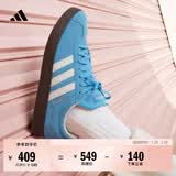 adidas「T头鞋」VL COURT复古休闲板鞋德训鞋男女阿迪达斯轻运动 蓝色/亮白/树脂黄 (推荐女生选小半码)   38.5