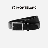 万宝龙（MONTBLANC） 万宝龙 男士黑色牛皮针扣皮带腰带礼物