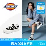 Dickies女士帆布鞋潮流休闲鞋子布鞋低帮百搭平底鞋 黑白 36