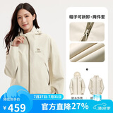 骆驼女装冲锋衣短款小个子外套新款三合一抓绒内胆防泼水防风夹克