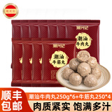 潮兴记 正宗潮汕手打牛肉丸90%肉含量 空气炸锅丸子烧烤火锅食材早餐 潮汕牛肉丸牛筋丸双拼（5斤共10包）