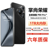 掌尚荣耀手机1TB大内存7800mAh快充长续航骁龙888电竞游戏学生学习 羽砂黑 16G运行+256G内存