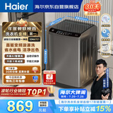 海尔（Haier）全自动波轮洗衣机10公斤大容量  直驱变频 6键自编程 国家补贴京东自营 家用租房 EB100B32Mate1