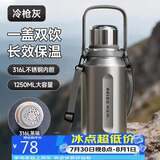 物生物（RELEA）保温杯大容量男316L不锈钢水壶户外保温壶车载大肚杯生日礼物