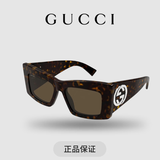 古驰（GUCCI）墨镜女士蝴蝶框太阳镜玳瑁色情人节礼物GG1842S送礼礼物