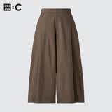 优衣库棉质裙裤女装男装合作款/阔感裙裤483042 34 驼色 2XL