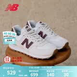 NEW BALANCE NB574官方休闲鞋女鞋复古舒适夏季透气网面礼物轻便百搭运动鞋 米白色 WL574RCF 35 (脚长22cm)尺码详询客服