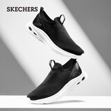 斯凯奇（Skechers）男鞋夏季懒人一脚蹬健步鞋户外减震运动鞋慢跑鞋