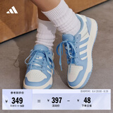 adidas ENTRAP美式校园风运动少年感复古篮球风板鞋男女阿迪达斯   亮白/亮光蓝   42
