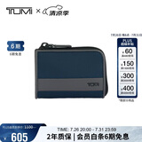 途明（TUMI）ALPHA SLG男士钱包卡包手拿包海军蓝拼灰色01192297NVYGY2