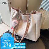 viney牛皮包包女包大容量托特包休闲手提单肩包生日礼物品牌送女友老婆