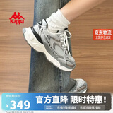 卡帕（Kappa）女鞋增高老爹鞋子女款夏季厚底跑步鞋休闲运动慢跑鞋女 奥运灰 36