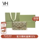 VANESSA HOGAN VH女包山茶花信封包轻奢老花链条小包单肩斜挎包七夕礼物送女友