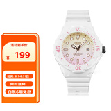 卡西欧（CASIO）手表女学生考试手表儿童指针夜光运动防水男女石英表LRW-200H-4E2