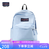 JANSPORT杰斯伯书包轻便双肩包男女旅行包简约背包电脑包学生校园 4QUT85V风铃蓝-侧边袋