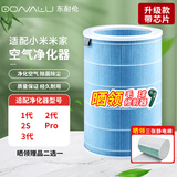 东耐伦 适配小米米家空气净化器滤芯净化器滤网1代/2代/3代/2S/Pro增强版S1通用滤网 升级款蓝色【带芯片】（2S/3代/Pro）