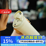 乐扣乐扣（LOCK&LOCK）遇见元气保温保冷咖啡杯弹跳盖男女颜值水杯白色550ML