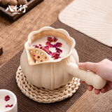 八千行围炉煮茶壶陶瓷侧把烤奶罐罐大容量室内户外煮茶器具可明火烧水壶