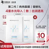 润百颜华熙生物微笑面膜水光亮透肉肉面膜28g/片补水修护提亮护肤品试用