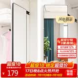 安尔雅 穿衣镜 家用衣柜镜子内置旋转隐形伸缩折叠试衣抽拉放衣橱全身镜