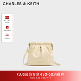 CHARLES&KEITH迷你菱格流浪包单肩斜挎双肩包包女包生日礼物送女友CK2-60782390 【S号】Butter Yellow奶油黄色 S