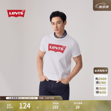 Levi's李维斯情侣美式宽松印花时尚简约舒适潮流纯棉圆领短袖T恤 白色 002A0-0000 L