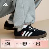 adidas「T头鞋」VL COURT复古休闲板鞋德训鞋男女阿迪达斯轻运动 黑色/白色 (推荐女生选小半码)   42