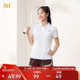 361°t恤女夏季新款运动polo衫速干休闲跑步健身短袖上衣662624111H-1