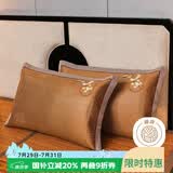 艾薇枕套夏季凉席藤席高档枕头套一对装 凤凰冰藤 48*74cm