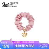 She's茜子心型职业发圈皮筋简约发绳时尚头饰七夕礼物送女友