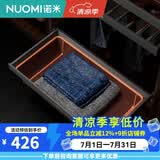 诺米（Nuomi）翼珑系列裤架伸缩皮革衣帽间家用收纳推拉拉篮 密网篮（太郎灰）--800柜体