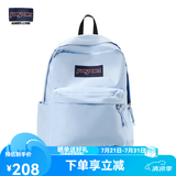 JANSPORT杰斯伯书包轻便双肩包男女旅行包简约背包电脑包学生校园 4QUT85V风铃蓝-侧边袋