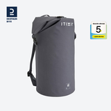 迪卡侬（DECATHLON）游泳防水包防水袋大容量户外箱包游泳漂流潜水游泳收纳包 【60L】深灰色 双肩背