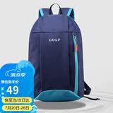 高尔夫（GOLF）双肩包男士休闲旅行迷你双肩背包轻便小书包5I032885J深蓝色