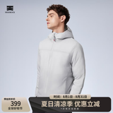 天石春秋3M新雪丽棉棉服男士外套短款连帽户外运动中间层薄夹克V160 银桦灰色 连帽款 XL （180/100A）