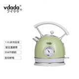vdada日本 电水壶热水壶复古304不锈钢1.8L暖水壶烧水壶开水壶智能断电 1.8L （青草绿）