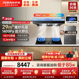 老板（Robam）油烟机灶具套装【双子星升级款E1H】欧式变频双腔29风量1400Pa静压 抽烟机烟灶套装一级能效 66N0S 【联动烟灶热三件套】66N0S+D2+E2P-16热水器
