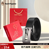 暇步士（Hush Puppies）皮带男真皮腰带自动扣商务男士腰带礼盒装七夕礼物送男朋友